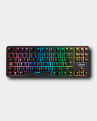teclado krom kernel pro mini inalambrico retroiluminado mecanico negro