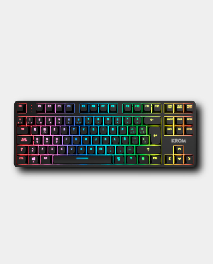 teclado krom kernel pro mini inalambrico retroiluminado mecanico negro