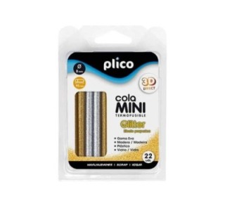 blister 22 barritas mini purpurina 8mm plico 1638