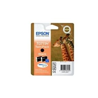 epson pack 2 tintas  epson c13t07114h10 negro gran capacidad pack de 2 unidades    jirafa