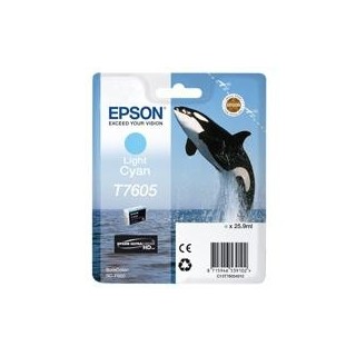 epson cartucho tinta epson t760540  cian claro supercolor p600sc   p600    orca