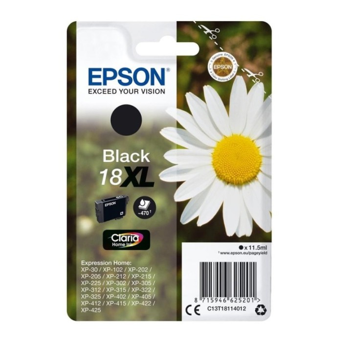 epson cartucho tinta epson t181140 xl negro alta capacidad xp   102   205   305   405   30    margar