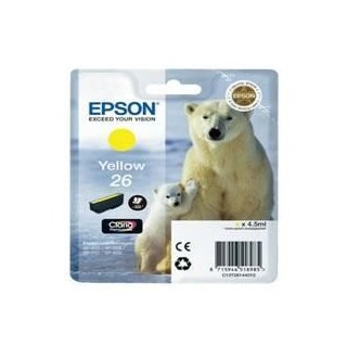 epson cartucho tinta epson t261440 amarillo xp   600   605   700   800    oso polar