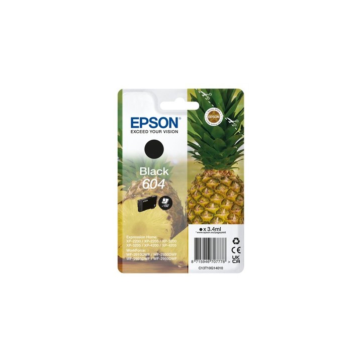 epson cartucho epson 604 negro c13t10g14010 xp2200 wf   2910 pina