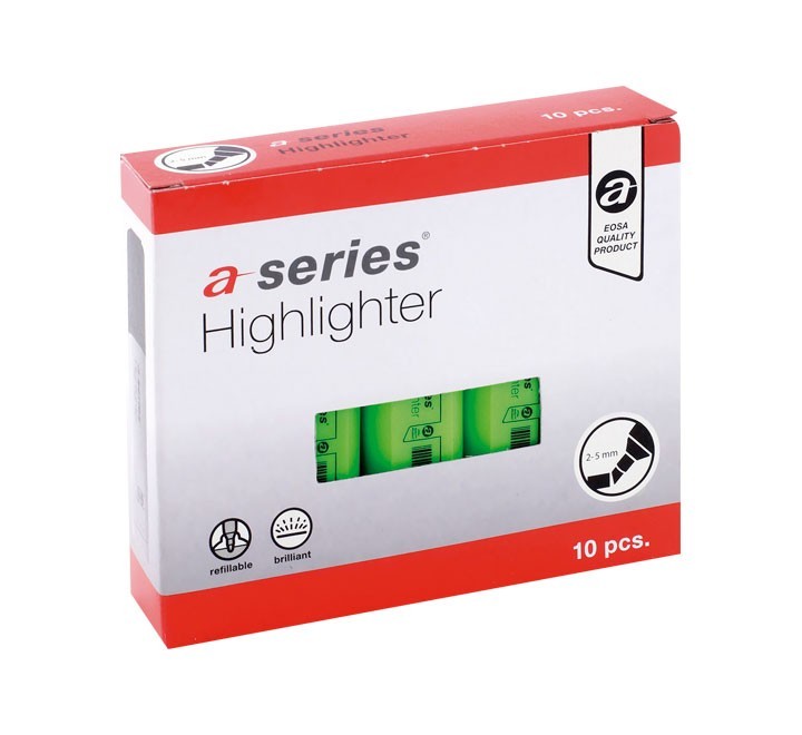 rotulador fluores. a series verde as0529