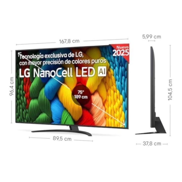 lg 75nano81a6a tv 75 uhd nanocell alfa7 webos25