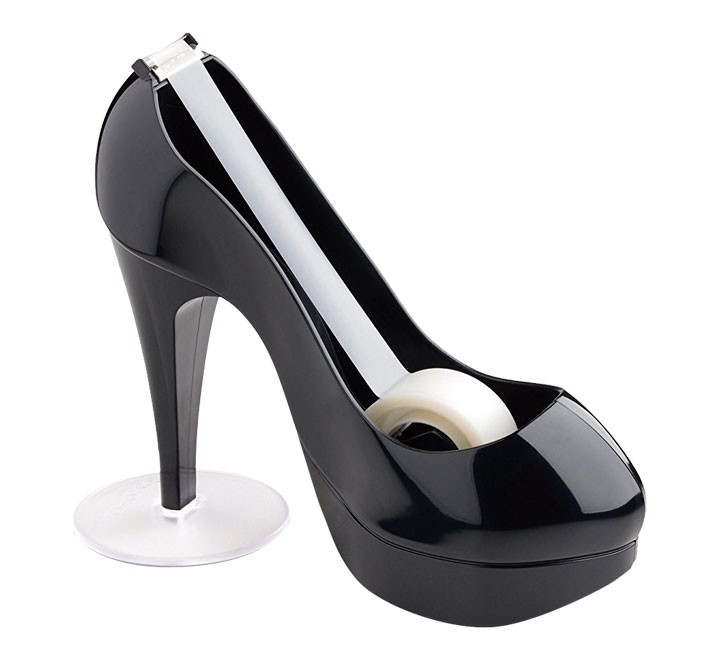 dispens. scotch zapato neg +1rollo cinta 19mmx8.9m