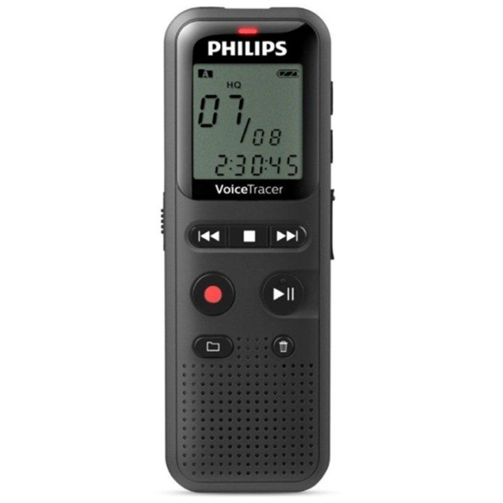 philips grabadora de voz philips dvt1160 voice tracer 8khz 8gb color negro