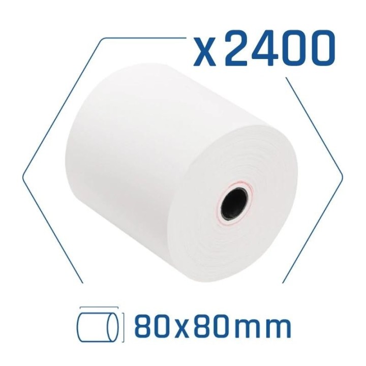 palet 2400 rollos papel t?rmico sin bpa 80x80mm