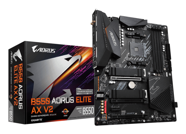 placa base gigabyte b550 aorus elite ax v2 am4 matx 4xddr4