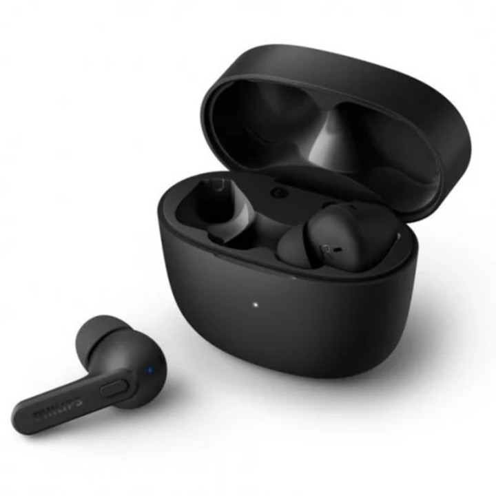 philips auriculares bluetooth philips tat2206bk   00 black ipx4 estuche de carga