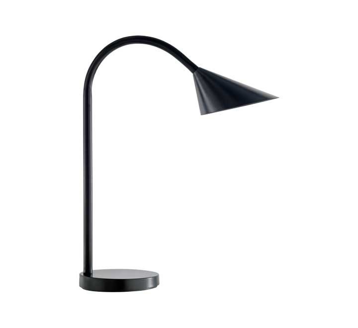 lampara escritorio unilux led sol negro
