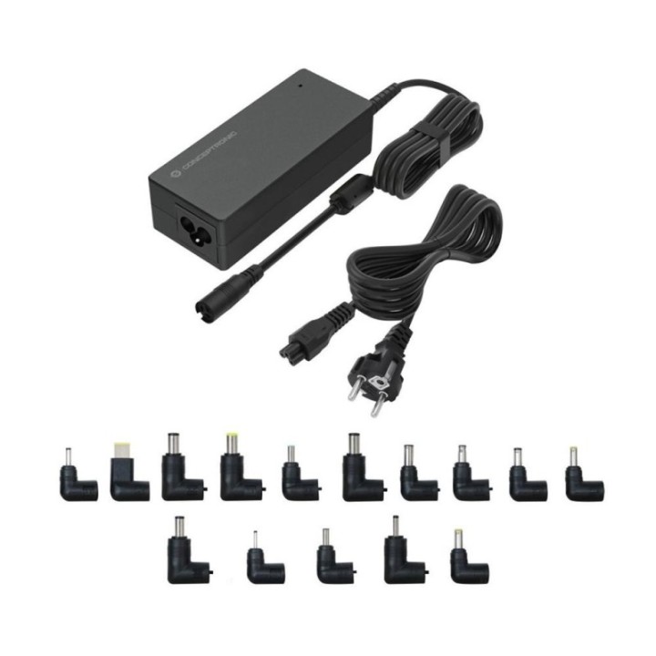 conceptronic cargador universal de portatil conceptronic ozul08b15 90w automatico 15v a 20v 15tips 6