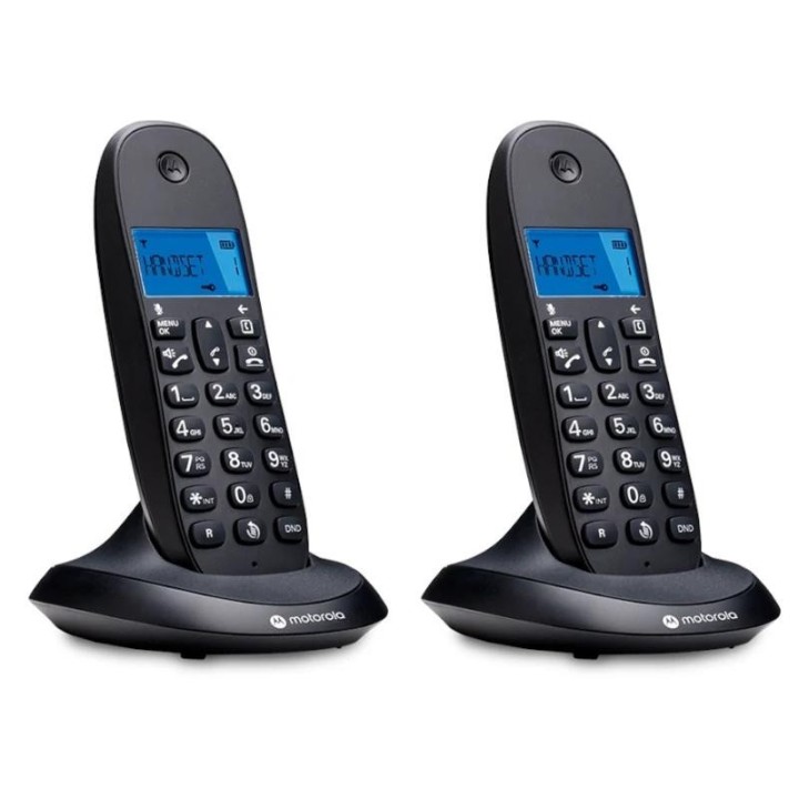 motorola c1002 cb+ telefono dect negro duo