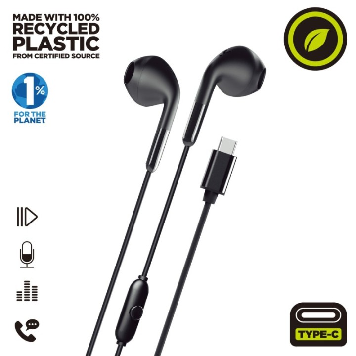 muvit auriculares muvit e58 usb tipo c negro