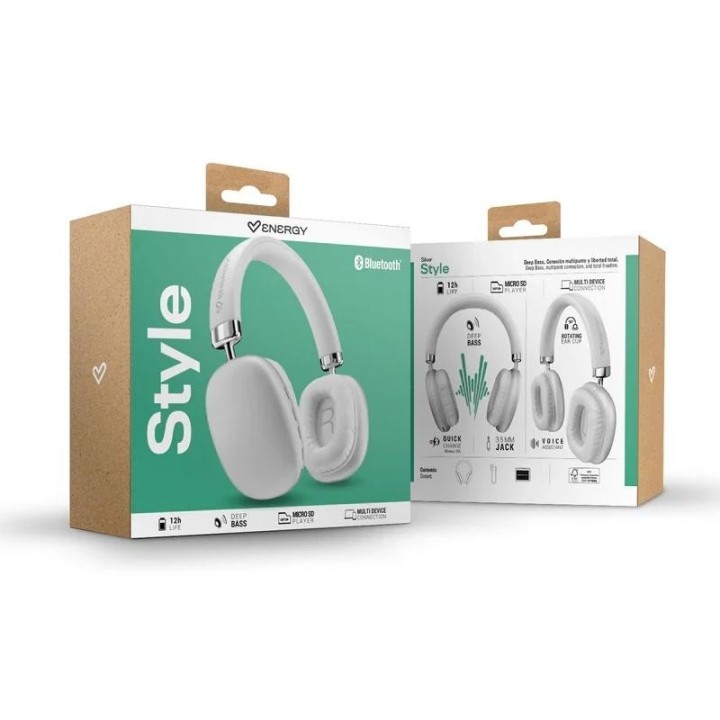 energy sistem auriculares style silver bt