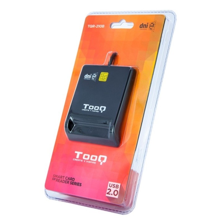 tooq lector de tarjetas dnie usb 2.0 negro