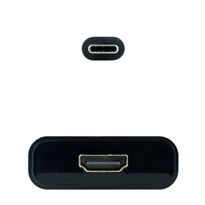 nanocable conversor usb c/m a hdmi/h negro 15cm
