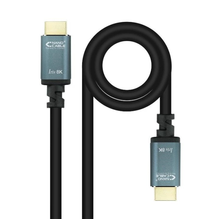 nanocable cable hdmi 2.1 iris 8k m m 5 metros