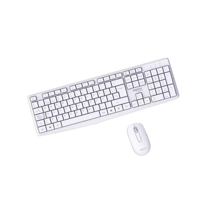 approx teclado+raton inalamb x420w 1000dpi blanco