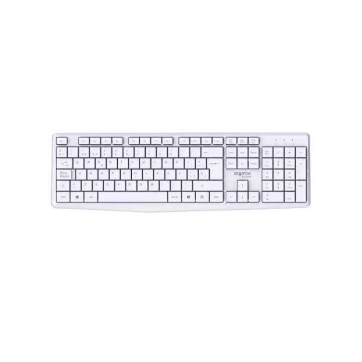 approx teclado+raton inalamb x420w 1000dpi blanco