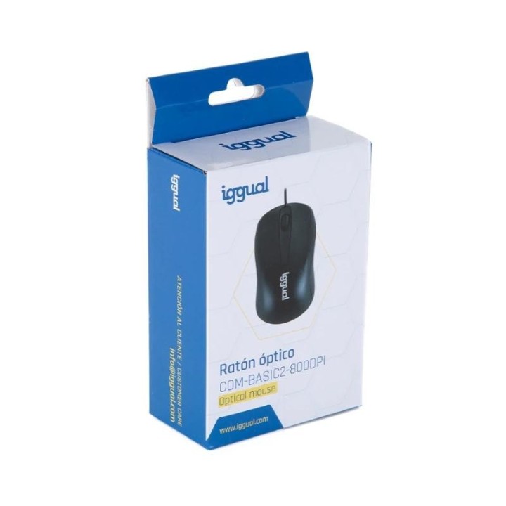 iggual rat?n ?ptico com basic2 800dpi negro