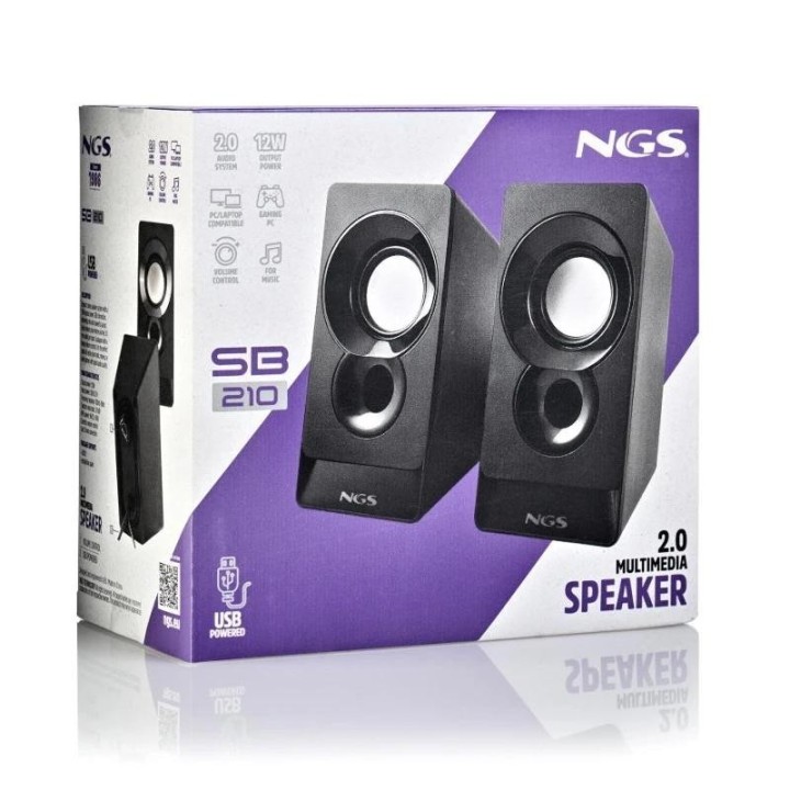ngs altavoz pc sb210 2.0 12w usb