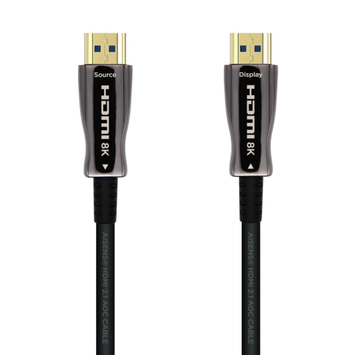 cable hdmi aisens v2.1 optico activo aoc 8k60hz m/m 40m negro
