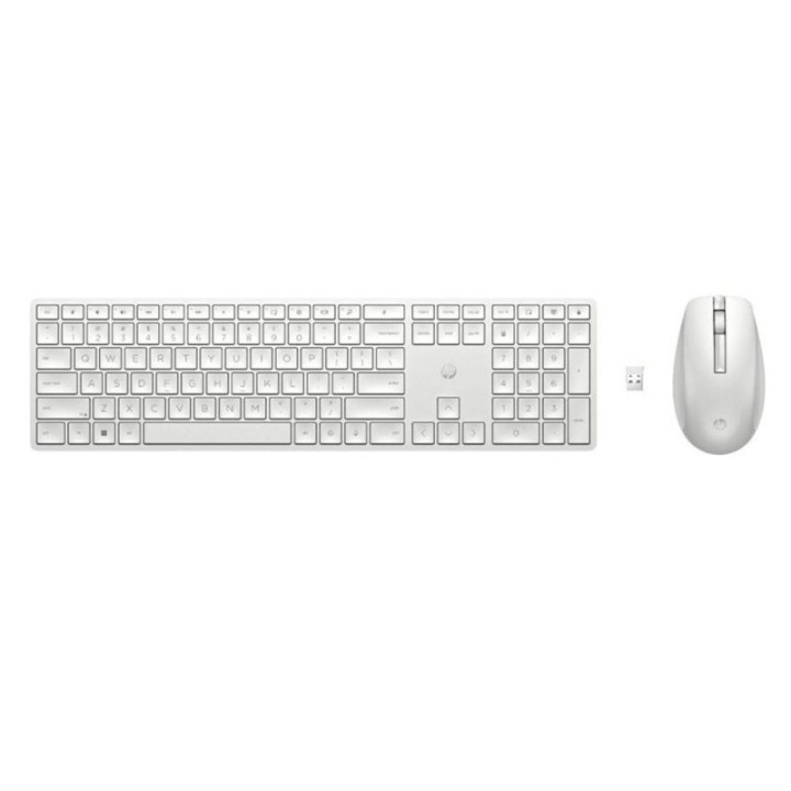 hp teclado + raton hp inalambricos 650    blanco