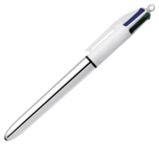boligrafo bic 4 colores shine silver 982873