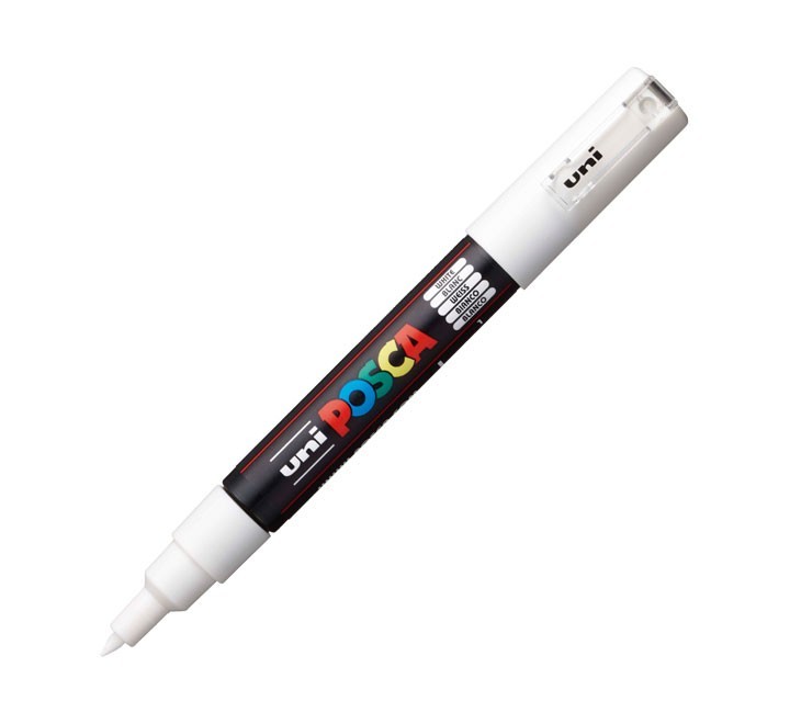 rotulador uni ball posca pc1m 0.7 blanco