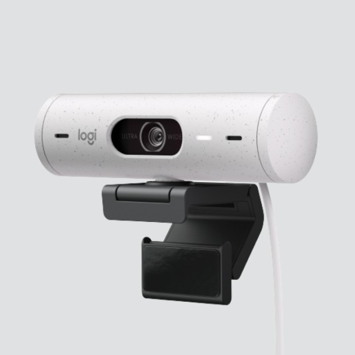 logitech webcam logitech brio 500 blanco crudo full hd    usb tipo c