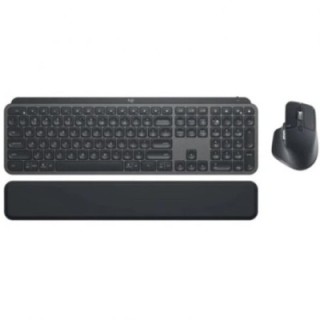 logitech teclado + raton logitech mx keys s combo inalambrico grafito espanol