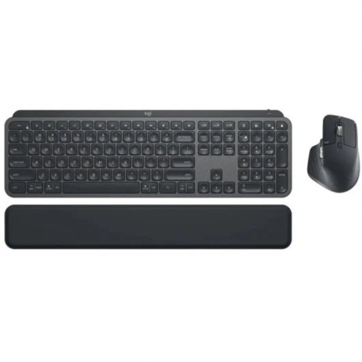logitech teclado + raton logitech mx keys s combo inalambrico grafito espanol