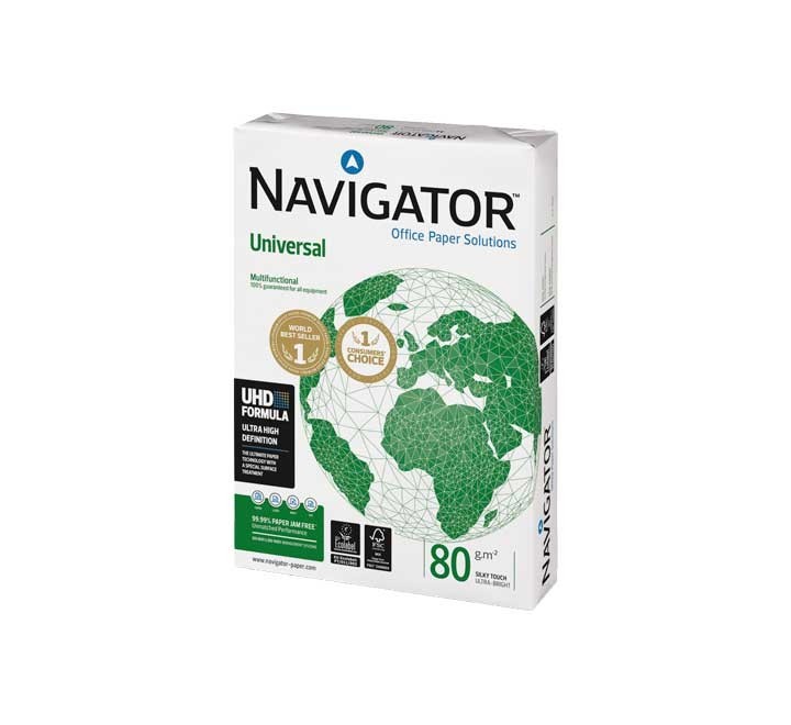 caja 5 paq. 500h navigator universal a4 80g