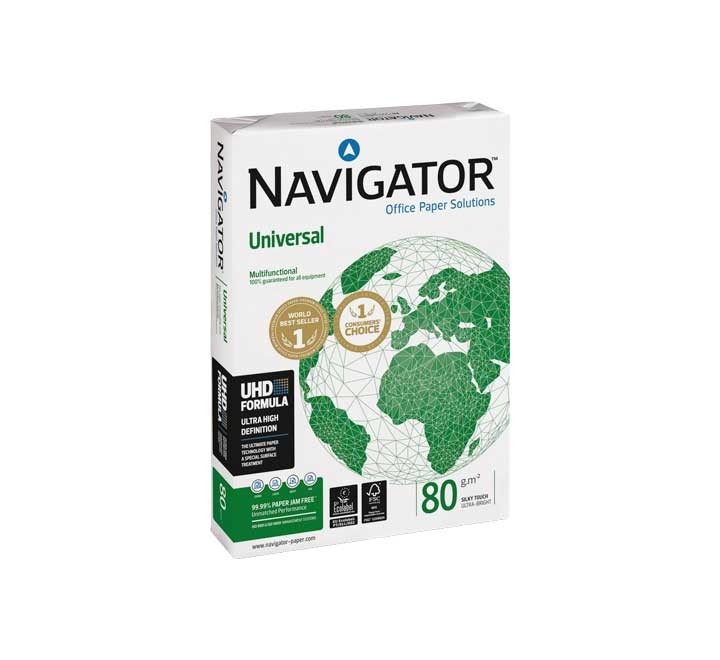 caja 5 paq. 500h navigator universal a4 80g