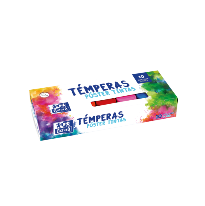 caja 10 temperas oxford 20ml stdo