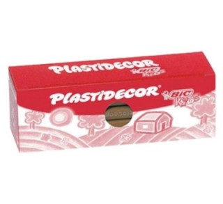 est. 25 lapiz cera bic plastidecor marron