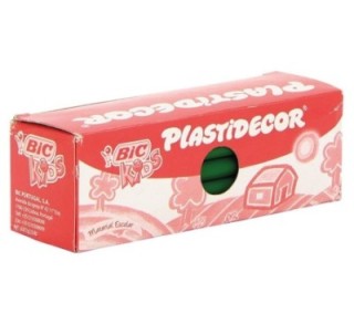 est. 25 lapiz cera bic plastidecor verde