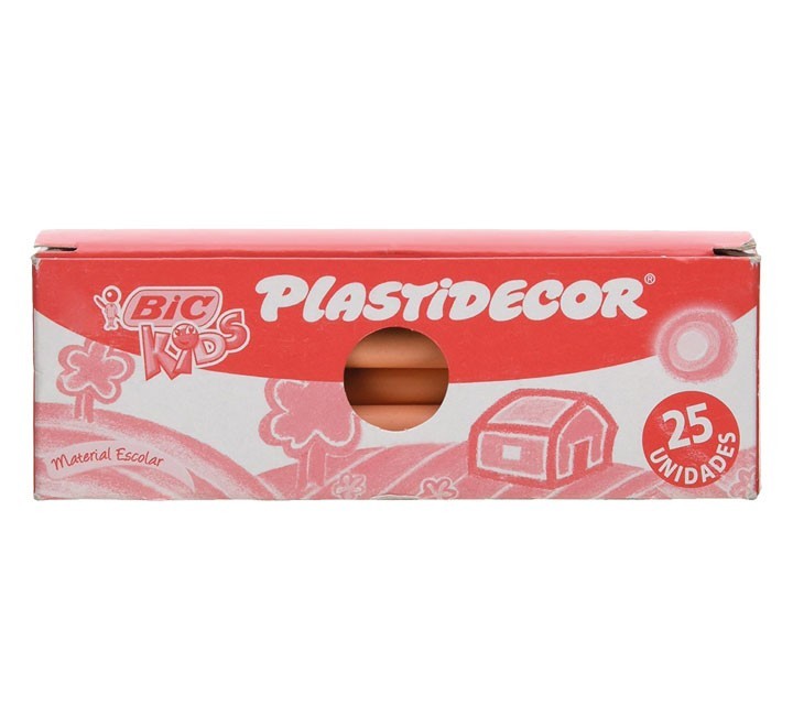 est. 25 lapiz cera bic plastidecor carne