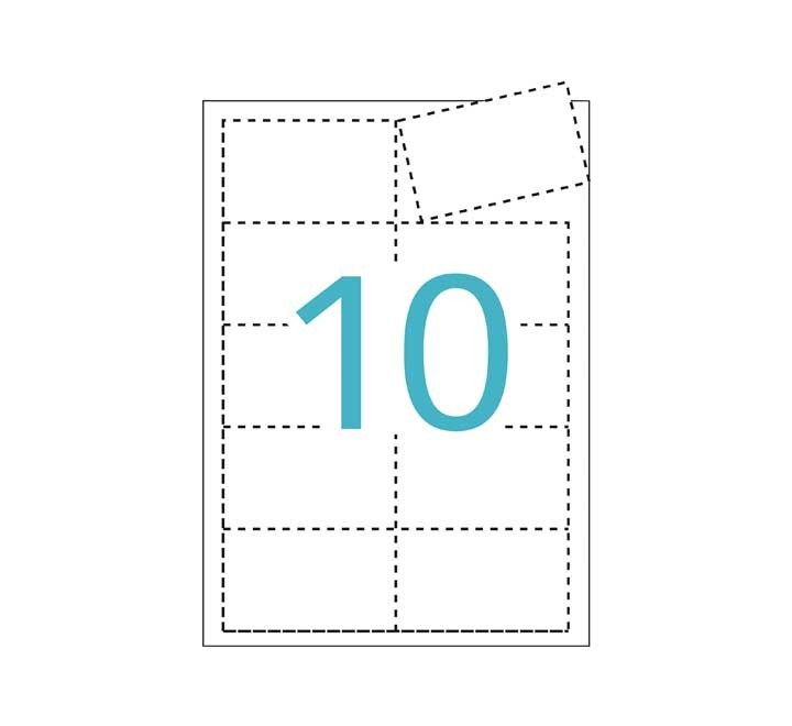 bl. 10h tarjetas visita apli mate 200g 90x50,8mm