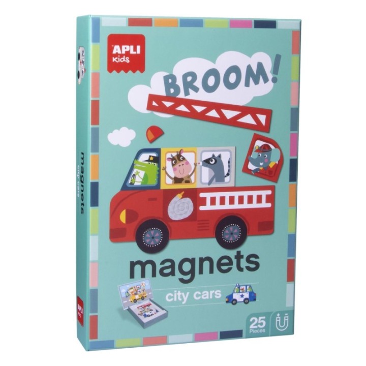 c. 25 imanes apli kids magnets vehiculos