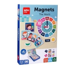 juego 96 pz. magneticas apli kids las horas