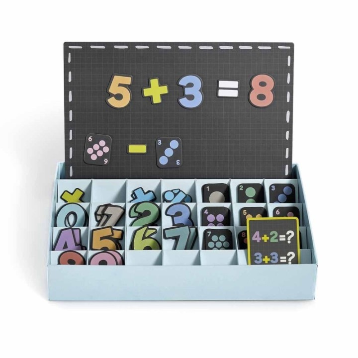 juego 51 pz. magneticas apli numbers