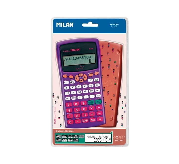 calculad. milan cientif. m240 func. copper lila