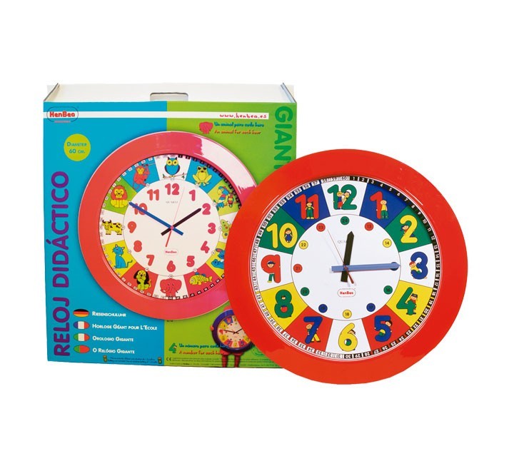 reloj gigante escolar henbea 60Ã¸ numeros 767