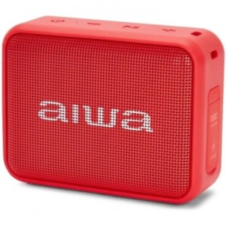 aiwa altavoz portatil aiwa bs   200 6w bluetooth rojo