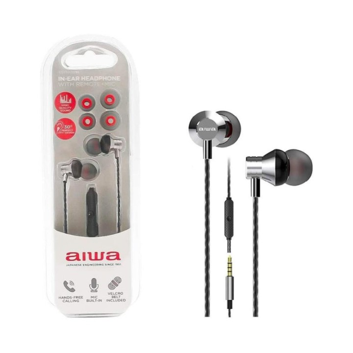 aiwa auriculares aiwa estm   50 plata