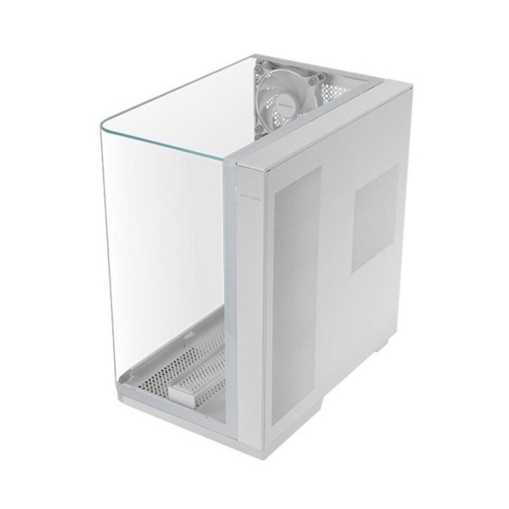 mars gaming caja ordenador mars gaming mcinfinio atx cristal templado blanca