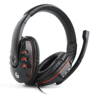 auriculares gembird microfono control vol negro alambrico
